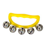 Schellenkranz Schellenring Tambourin Glockenkranz aus Kunststoff mit 5 Glöckchen