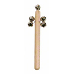 Glockenstab Schellenring Glockenkranz aus Hartholz<br> 14 Glöckchen