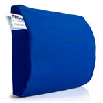 Lendenwirbelstütze Lendenkissen mit Bezug und Gurt Sitzkissen Lenden Rückenkissen für Büro und Auto (hart)<br> Blau