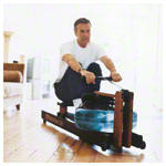 WaterRower Rudergerät Club-Sport, inkl. S4 Monitor, Herzfrequenzempfänger, Brustgurt POLAR T31 und Bodenschutzmatte, Set 4-tlg.