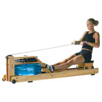 WaterRower Rudergerät Esche, inkl. S4 Monitor und Bodenschutzmatte, Set 2-tlg