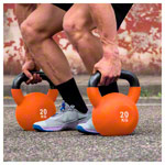 Abbildung zeigt Kettlebell, 20 kg, orange