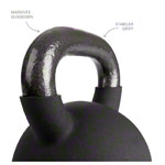 Abbildung zeigt Kettlebell, 32 kg, schwarz