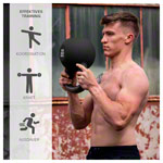 Abbildung zeigt Kettlebell, 32 kg, schwarz