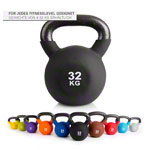 Abbildung zeigt Kettlebell, 32 kg, schwarz