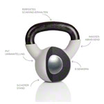 Kettlebell, 6 kg, grau