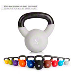 Kettlebell, 6 kg, grau
