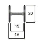 Kompakthantel aus Gummi, 7,5 kg, Stck_StripHtml