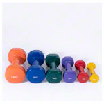 Wandhalterung-Set inkl. Hanteln, 0,5-5 kg, 6 Stück