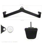 Sport-Tec ergonomischer Latzug- und Rudergriff, 61x10 cm