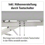 Abbildung zeigt HWK Therapieliege Solid Osteo Akku 4-tlg., Breite: 65 cm