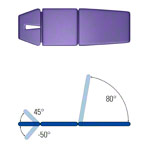HWK Therapieliege Solid Viernheim Akku 3-tlg., Breite: 80 cm