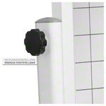 Abbildung zeigt Rasterspiegel XL, HxB 170x100 cm, fahrbar