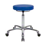 Drehhocker Exklusiv mit Komfort-Polster und Rollen<br> Rollhocker Arbeitshocker