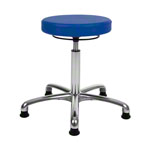 Drehhocker Exklusiv mit Komfort-Polster und Gleitern<br> Rollhocker Arbeitshocker