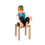 Erzi Hocker 30 aus Formholz, 27x27 cm, Sitzhöhe 30 cm