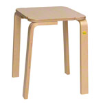 Hocker 48 aus Formholz<br> 36x36 cm