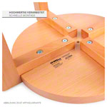 Abbildung zeigt Gymnastikhocker aus Holz, Ø 32 cm