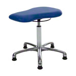 Therapiehocker Exklusiv mit Polster und Gleitern<br> Praxishocker