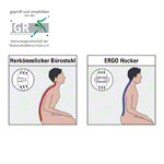 Ergo Pendelhocker Standard, Ø 30 cm, blau