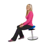 Ergo Pendelhocker Maxi Stehhilfe Sitzhocker Höhenverstellbar ø 37 cm BLAU