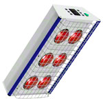 Abbildung zeigt Rotlichtstrahler TGS Therm 6 Deckenmodell inkl. Deckenarm