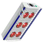 Rotlichtstrahler TGS Therm 6 Deckenmodell inkl. Deckenarm und Dimmer