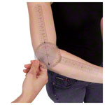 Abbildung zeigt Saehan Goniometer Winkelmesser, Schenkellänge 30 cm
