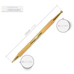 Abbildung zeigt Akupressurstift-Set, 3-tlg., 13 cm, ø 2,5 / 4,5 mm + ø 3 / 6 mm, 15 cm, ø 4 / 7 mm