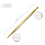 Abbildung zeigt Akupressurstift-Set, 3-tlg., 13 cm, ø 2,5 / 4,5 mm + ø 3 / 6 mm, 15 cm, ø 4 / 7 mm