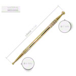 Abbildung zeigt Akupressurstift-Set, 3-tlg., 13 cm, ø 2,5 / 4,5 mm + ø 3 / 6 mm, 15 cm, ø 4 / 7 mm