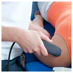 Abbildung zeigt Enraf-Nonius 5 cm² Sonde für Ultraschall-Therapiegerät Sonopuls 190/490/492