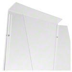 Abbildung zeigt Hygiene Schutzwand aus Acrylglas 58x86x30 cm, mit Durchreiche 40x11 cm