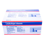 Abbildung zeigt Leukotape Classic, 10 m x 3,75 cm, blau, 12 Stück