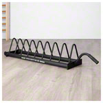 Hantelscheibenablage Bumper Plate Rack, fahrbar, LxBxH 140x28x26,8 cm
