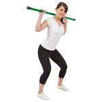 Gewichtsstange Fit Bar Hantel Gewicht Fitness Trainingsgerät<br> 4 kg Farbe: Grün