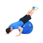 ARTZT vitality Fitness-Ball Standard,  75 cm, blau