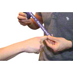 Flossband Level 3, 2m x 2,5 cm, stark, violett