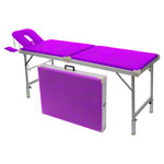 Alu-Kofferliege Robusta ST, inkl. Kopfteil + Armablage, LxBxH 170/210x56x70-82 cm