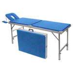 Alu-Kofferliege Robusta ST, inkl. Kopfteil + Armablage, LxBxH 170/210x56x70-82 cm