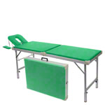 Alu-Kofferliege Robusta ST, inkl. Kopfteil + Armablage, LxBxH 170/210x65x70-82 cm