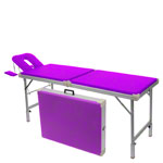 Alu-Kofferliege Robusta ST, inkl. Kopfteil + Armablage, LxBxH 170/210x65x70-82 cm