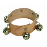 Armschellen aus Leder, 6 Glöckchen