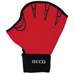 BECO Neoprenhandschuhe mit Fingeröffnung, Gr. M, Paar, rot