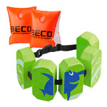 Abbildung zeigt BECO-SEALIFE Schwimmgürtel 5-Block 19-30 kg + BECO Schwimmflügel 19-30 kg
