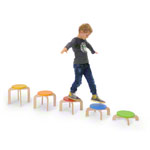 Balancetreppe, bunt, 5-tlg., Hhe 10-30 cm