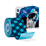 CureTape Art, 5 m x 5 cm, wasserfest, Tartan blau