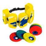 Delphin Schwimmscheiben bis 60 kg, Paar, 2x3 Scheiben inkl. BECO Schwimmgrtel