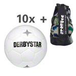 Produktbild: Derbystar Fußbälle-Set, 10x Brillant APS Classic, Größe 5 inkl. Sport-Tec Ballsack