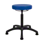 Drehhocker Standard mit Komfort-Polster und Gleitern